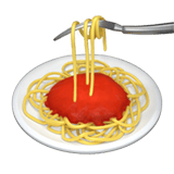 Apple design of the spaghetti emoji verson:ios 16.4