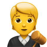 Apple design of the judge emoji verson:ios 16.4