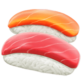 Apple design of the sushi emoji verson:ios 16.4