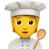 Apple design of the cook emoji verson:ios 16.4