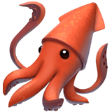 Apple design of the squid emoji verson:ios 16.4
