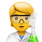 Apple design of the scientist emoji verson:ios 16.4