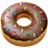 Apple design of the doughnut emoji verson:ios 16.4