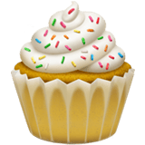 Apple design of the cupcake emoji verson:ios 16.4