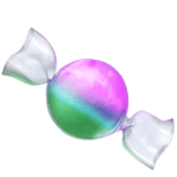 Apple design of the candy emoji verson:ios 16.4
