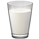 Apple design of the glass of milk emoji verson:ios 16.4