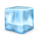 Apple design of the ice emoji verson:ios 16.4
