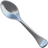 Apple design of the spoon emoji verson:ios 16.4