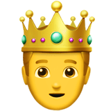 Apple design of the prince emoji verson:ios 16.4
