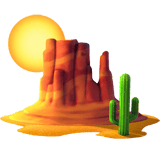 Apple design of the desert emoji verson:ios 16.4