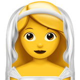 Apple design of the woman with veil emoji verson:ios 16.4