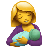 Apple design of the breast-feeding emoji verson:ios 16.4