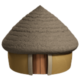 Apple design of the hut emoji verson:ios 16.4