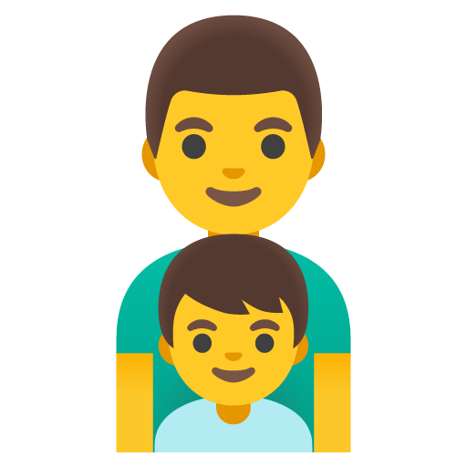 Google design of the family: man boy emoji verson:Noto Color Emoji 15.0