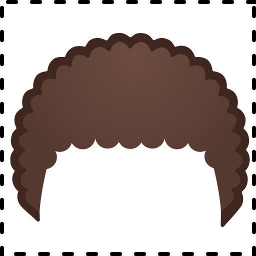 Google design of the curly hair emoji verson:Noto Color Emoji 15.0