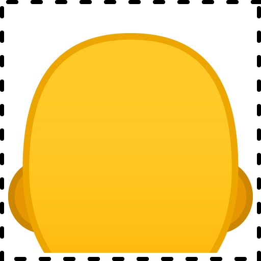 Google design of the bald emoji verson:Noto Color Emoji 15.0