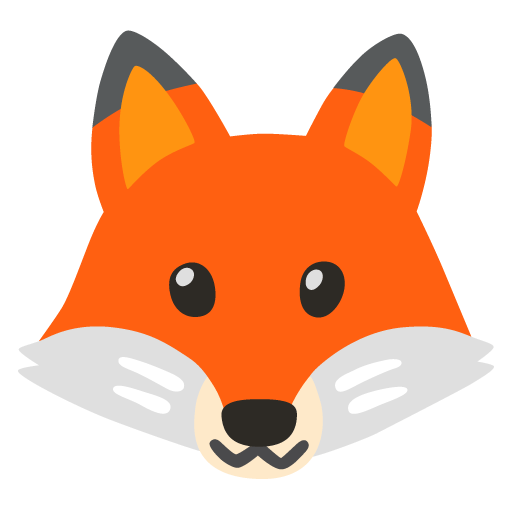 Google design of the fox emoji verson:Noto Color Emoji 15.0