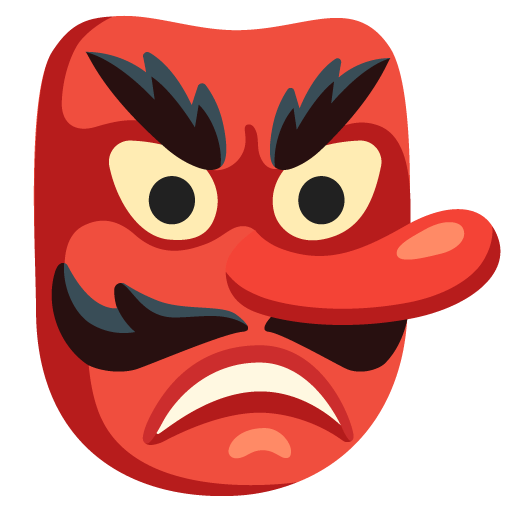 Google design of the goblin emoji verson:Noto Color Emoji 15.0
