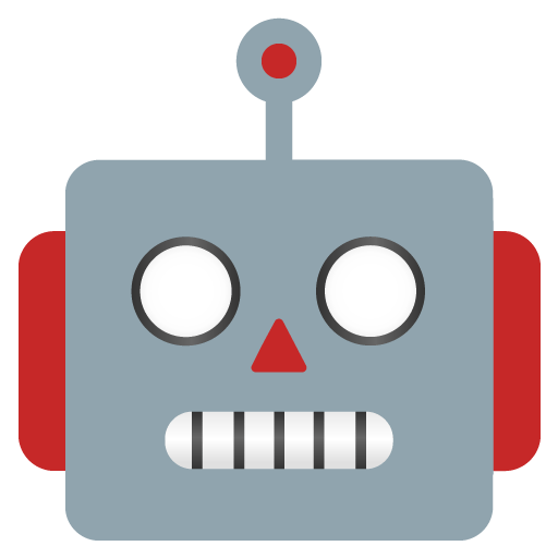 Google design of the robot emoji verson:Noto Color Emoji 15.0
