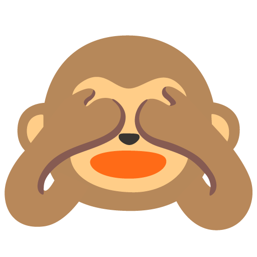Google design of the see-no-evil monkey emoji verson:Noto Color Emoji 15.0