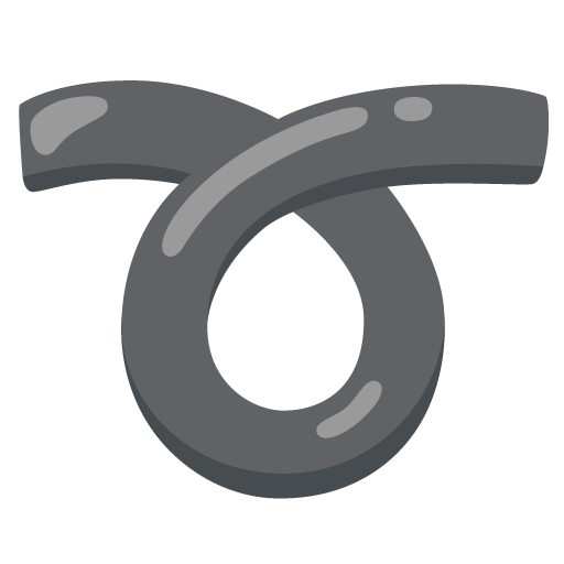 Google design of the curly loop emoji verson:Noto Color Emoji 15.0