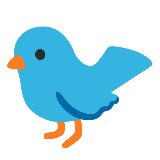 Google Google design of the bird emoji verson:Noto Color Emoji 15.0