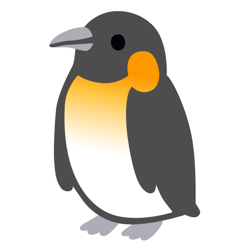 Google design of the penguin emoji verson:Noto Color Emoji 15.0