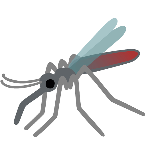 Google design of the mosquito emoji verson:Noto Color Emoji 15.0
