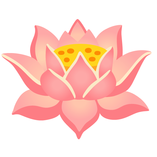 Google design of the lotus emoji verson:Noto Color Emoji 15.0
