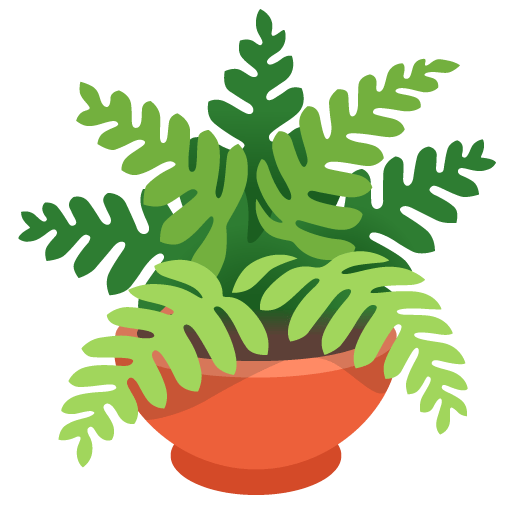 Google design of the potted plant emoji verson:Noto Color Emoji 15.0