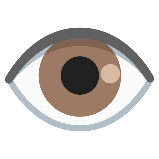 Google design of the eye emoji verson:Noto Color Emoji 15.0