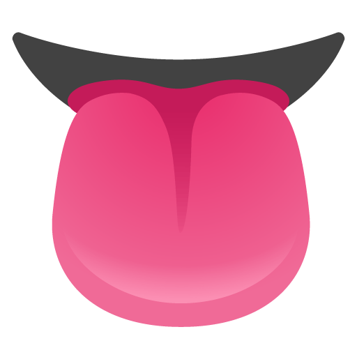 Google design of the tongue emoji verson:Noto Color Emoji 15.0