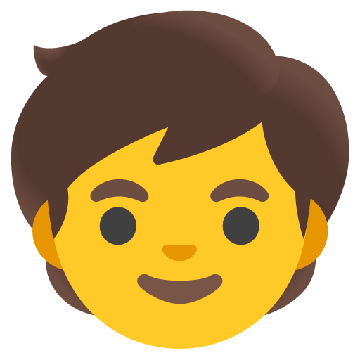 Google design of the child emoji verson:Noto Color Emoji 15.0