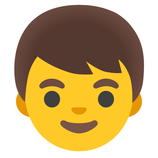 Google design of the boy emoji verson:Noto Color Emoji 15.0
