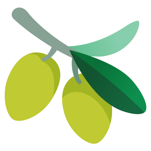 Google design of the olive emoji verson:Noto Color Emoji 15.0