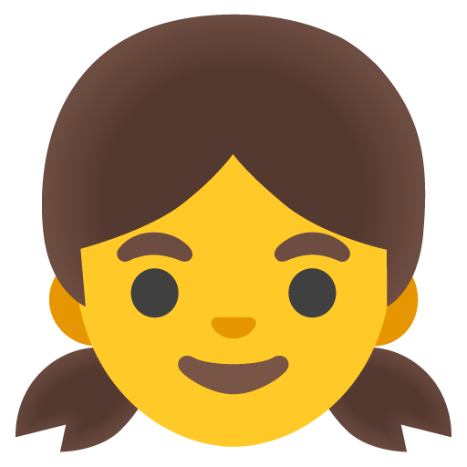 Google design of the girl emoji verson:Noto Color Emoji 15.0