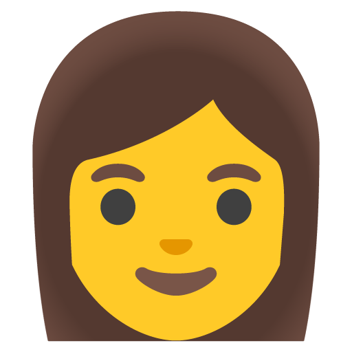 Google design of the woman emoji verson:Noto Color Emoji 15.0
