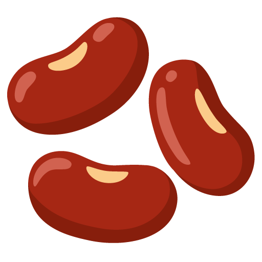 Google design of the beans emoji verson:Noto Color Emoji 15.0
