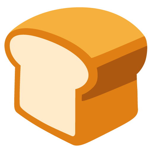 Google design of the bread emoji verson:Noto Color Emoji 15.0