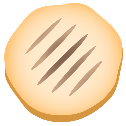 Google design of the flatbread emoji verson:Noto Color Emoji 15.0