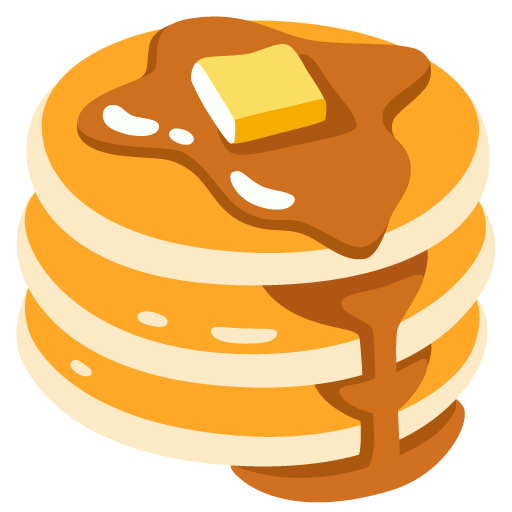 Google design of the pancakes emoji verson:Noto Color Emoji 15.0