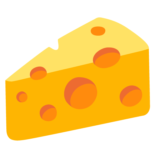Google design of the cheese wedge emoji verson:Noto Color Emoji 15.0