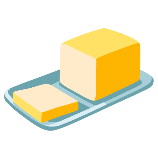 Google design of the butter emoji verson:Noto Color Emoji 15.0