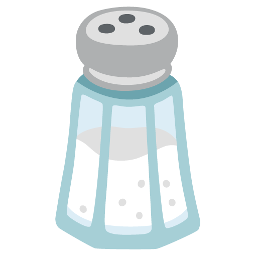 Google design of the salt emoji verson:Noto Color Emoji 15.0