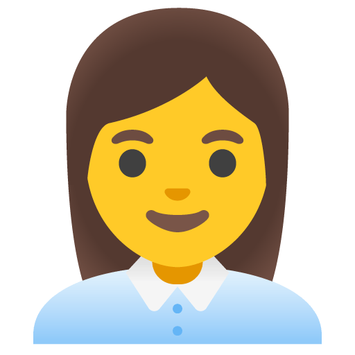 Google design of the woman office worker emoji verson:Noto Color Emoji 15.0