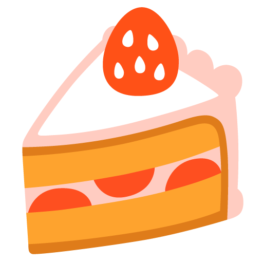 Google design of the shortcake emoji verson:Noto Color Emoji 15.0