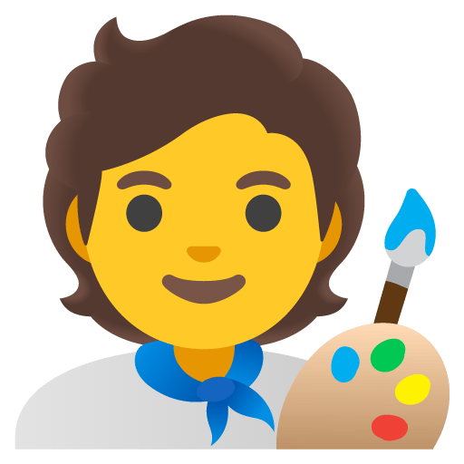 Google design of the artist emoji verson:Noto Color Emoji 15.0