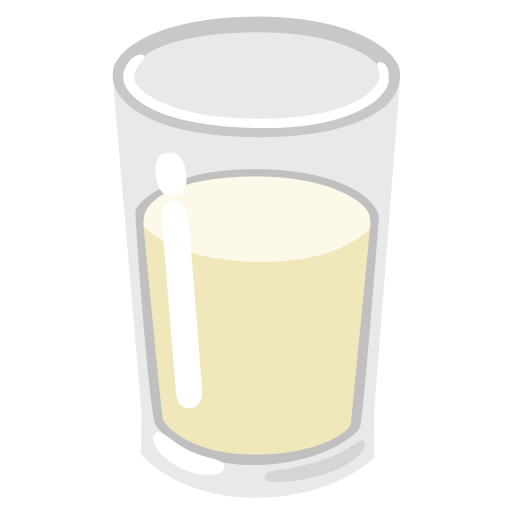 Google design of the glass of milk emoji verson:Noto Color Emoji 15.0