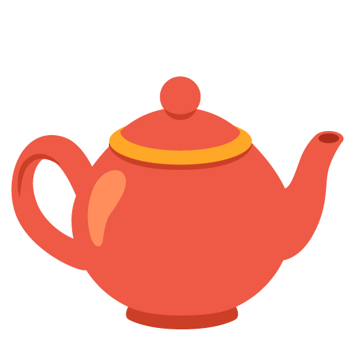 Google design of the teapot emoji verson:Noto Color Emoji 15.0