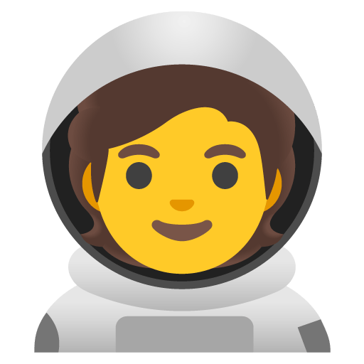 Google design of the astronaut emoji verson:Noto Color Emoji 15.0